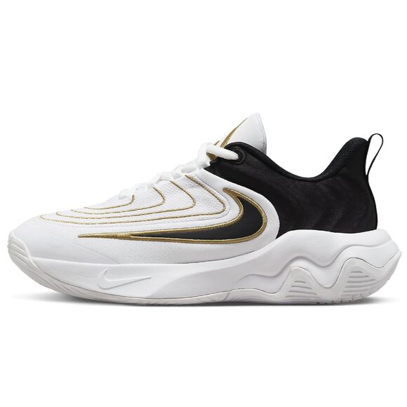 Nike Giannis Immortality 4 Big Kids Basketball Shoes White/Gold/Black 7